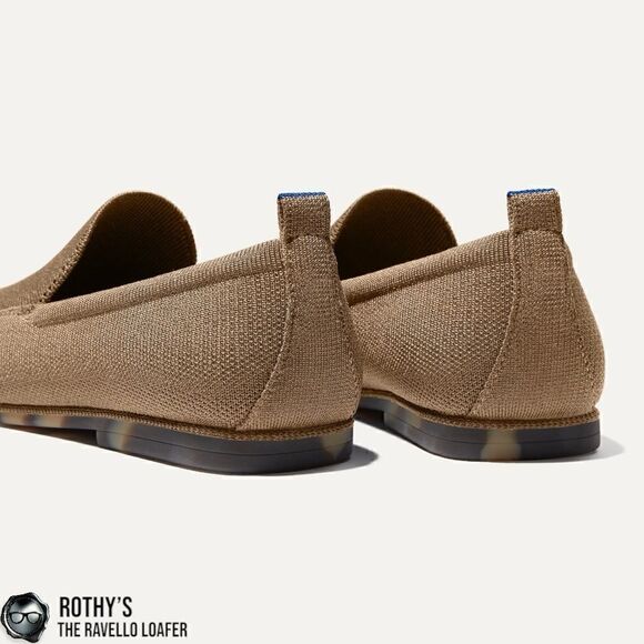 ROTHY’S THE RAVELLO LOAFER IN FADED BROWN SUSTAINABLE WASHABLE SHOES SIZE EU 42 main image 8